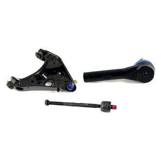 Mevotech® - Supreme™ Front Driver Side Lower Control Arm with Ball Joint and Tie Rod End Kit