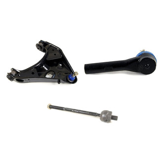 Mevotech® - Supreme™ Front Driver Side Lower Control Arm with Ball Joint and Tie Rod End Kit
