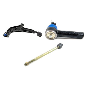Mevotech® - Supreme™ Front Driver Side Lower Control Arm with Ball Joint and Tie Rod End Kit