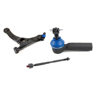 Mevotech® - Supreme™ Front Driver Side Lower Control Arm with Ball Joint and Tie Rod End Kit