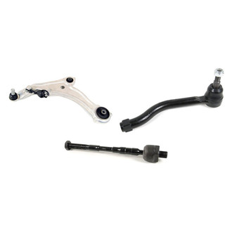 Mevotech® - Supreme™ Front Driver Side Lower Control Arm with Ball Joint and Tie Rod End Kit