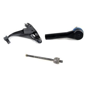 Mevotech® - Supreme™ Front Driver Side Lower Control Arm with Ball Joint and Tie Rod End Kit