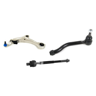 Mevotech® - Supreme™ Front Driver Side Lower Control Arm with Ball Joint and Tie Rod End Kit