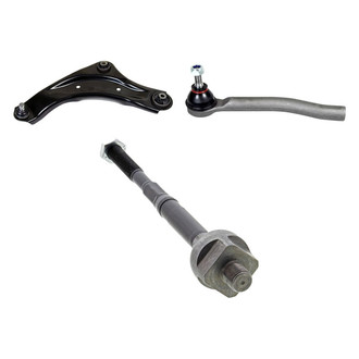 Mevotech® - Supreme™ Front Driver Side Lower Control Arm with Ball Joint and Tie Rod End Kit