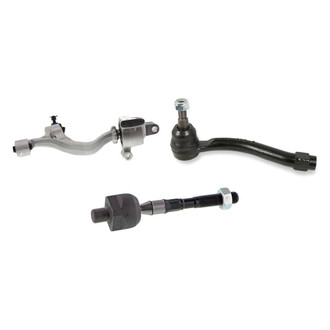 Mevotech® - Supreme™ Front Driver Side Lower Control Arm with Ball Joint and Tie Rod End Kit