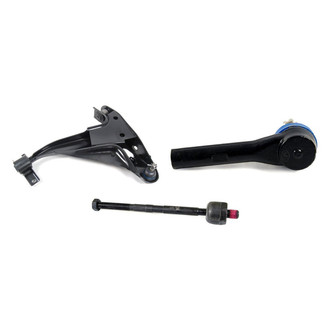 Mevotech® - Supreme™ Front Driver Side Lower Control Arm with Ball Joint and Tie Rod End Kit