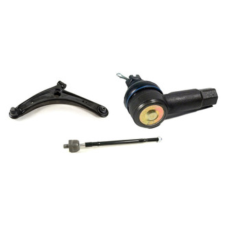 Mevotech® - Supreme™ Front Driver Side Lower Control Arm with Ball Joint and Tie Rod End Kit