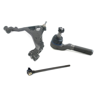 Mevotech® - Supreme™ Front Driver Side Lower Control Arm with Ball Joint and Tie Rod End Kit