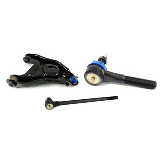 Mevotech® - Supreme™ Front Driver Side Lower Control Arm with Ball Joint and Tie Rod End Kit