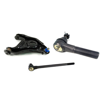 Mevotech® - Supreme™ Front Driver Side Lower Control Arm with Ball Joint and Tie Rod End Kit
