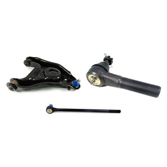 Mevotech® - Supreme™ Front Driver Side Lower Control Arm with Ball Joint and Tie Rod End Kit