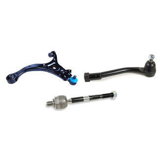 Mevotech® - Supreme™ Front Driver Side Lower Control Arm with Ball Joint and Tie Rod End Kit