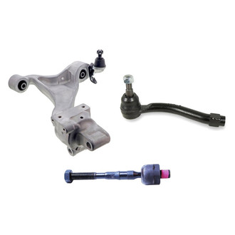 Mevotech® - Supreme™ Front Driver Side Lower Control Arm with Ball Joint and Tie Rod End Kit