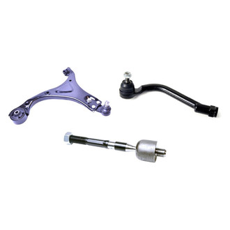 Mevotech® - Supreme™ Front Driver Side Lower Control Arm with Ball Joint and Tie Rod End Kit