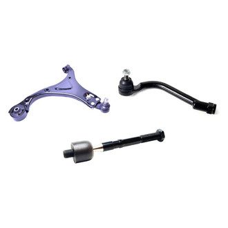 Mevotech® - Supreme™ Front Driver Side Lower Control Arm with Ball Joint and Tie Rod End Kit
