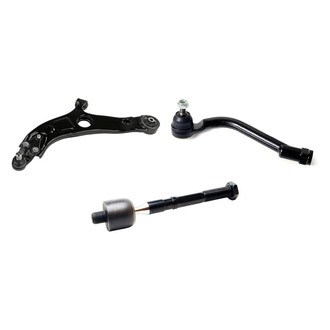 Mevotech® - Supreme™ Front Driver Side Lower Control Arm with Ball Joint and Tie Rod End Kit
