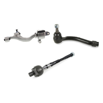 Mevotech® - Supreme™ Front Driver Side Lower Control Arm with Ball Joint and Tie Rod End Kit
