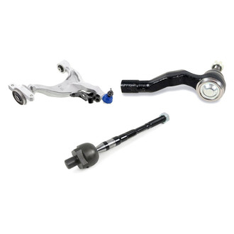 Mevotech® - Supreme™ Front Driver Side Lower Control Arm with Ball Joint and Tie Rod End Kit