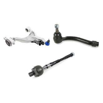 Mevotech® - Supreme™ Front Driver Side Lower Control Arm with Ball Joint and Tie Rod End Kit