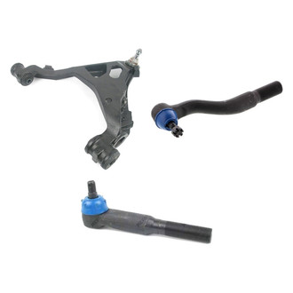 Mevotech® - Supreme™ Front Driver Side Lower Control Arm with Ball Joint and Tie Rod End Kit