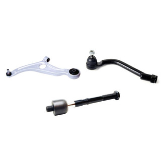 Mevotech® - Supreme™ Front Driver Side Lower Control Arm with Ball Joint and Tie Rod End Kit