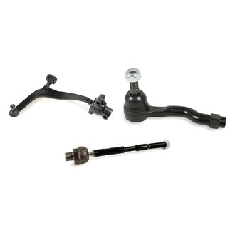 Mevotech® - Supreme™ Front Driver Side Lower Control Arm with Ball Joint and Tie Rod End Kit