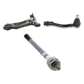 Mevotech® - Supreme™ Front Driver Side Lower Control Arm with Ball Joint and Tie Rod End Kit
