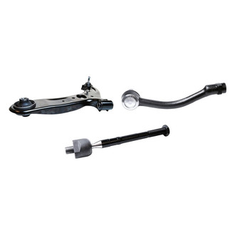 Mevotech® - Supreme™ Front Driver Side Lower Control Arm with Ball Joint and Tie Rod End Kit
