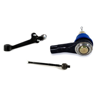 Mevotech® - Supreme™ Front Driver Side Lower Control Arm with Ball Joint and Tie Rod End Kit