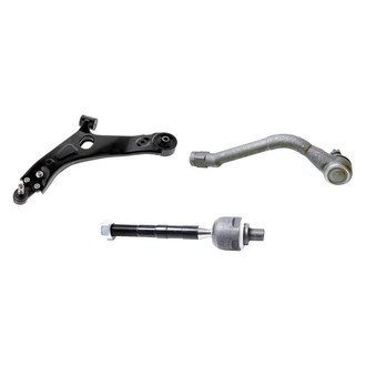 Mevotech® - Supreme™ Front Driver Side Lower Control Arm with Ball Joint and Tie Rod End Kit