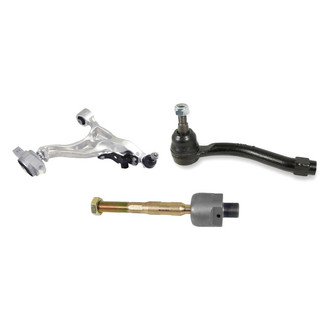 Mevotech® - Supreme™ Front Driver Side Lower Control Arm with Ball Joint and Tie Rod End Kit