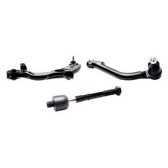 Mevotech® - Supreme™ Front Driver Side Lower Control Arm with Ball Joint and Tie Rod End Kit