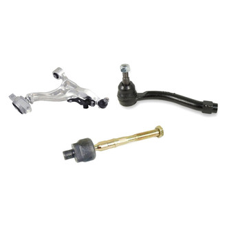 Mevotech® - Supreme™ Front Driver Side Lower Control Arm with Ball Joint and Tie Rod End Kit