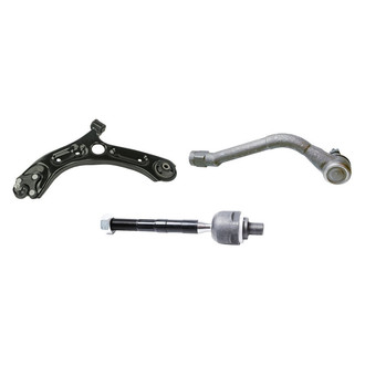 Mevotech® - Supreme™ Front Driver Side Lower Control Arm with Ball Joint and Tie Rod End Kit