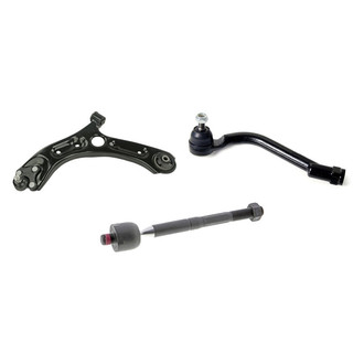 Mevotech® - Supreme™ Front Driver Side Lower Control Arm with Ball Joint and Tie Rod End Kit