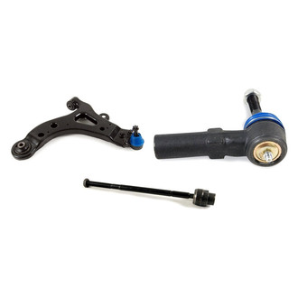 Mevotech® - Supreme™ Front Driver Side Lower Control Arm with Ball Joint and Tie Rod End Kit