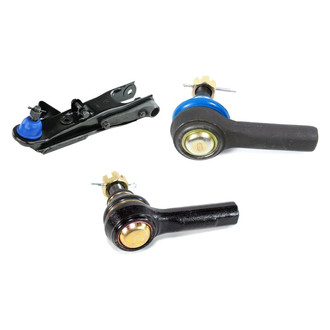 Mevotech® - Supreme™ Front Driver Side Lower Control Arm with Ball Joint and Tie Rod End Kit