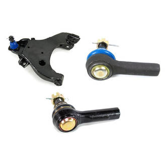 Mevotech® - Supreme™ Front Driver Side Lower Control Arm with Ball Joint and Tie Rod End Kit