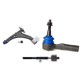 Mevotech® - Supreme™ Front Driver Side Lower Control Arm with Ball Joint and Tie Rod End Kit
