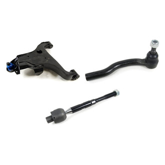 Mevotech® - Supreme™ Front Driver Side Lower Control Arm with Ball Joint and Tie Rod End Kit
