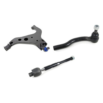 Mevotech® - Supreme™ Front Driver Side Lower Control Arm with Ball Joint and Tie Rod End Kit