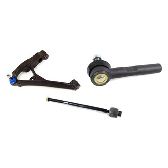 Mevotech® - Supreme™ Front Driver Side Lower Control Arm with Ball Joint and Tie Rod End Kit
