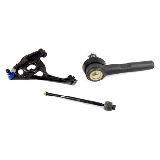 Mevotech® - Supreme™ Front Driver Side Lower Control Arm with Ball Joint and Tie Rod End Kit