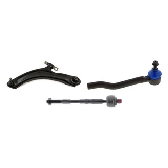 Mevotech® - Supreme™ Front Driver Side Lower Control Arm with Ball Joint and Tie Rod End Kit
