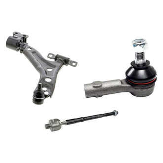 Mevotech® - Supreme™ Front Driver Side Lower Control Arm with Ball Joint and Tie Rod End Kit