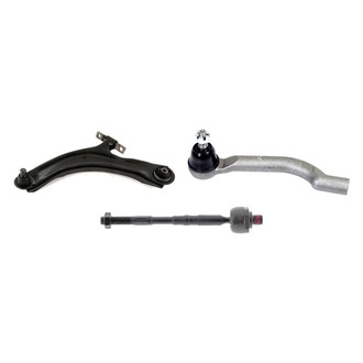 Mevotech® - Supreme™ Front Driver Side Lower Control Arm with Ball Joint and Tie Rod End Kit