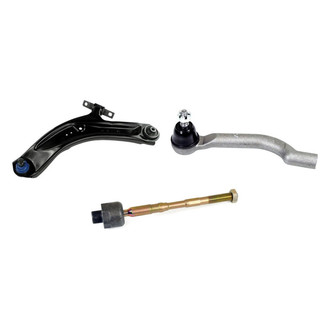 Mevotech® - Supreme™ Front Driver Side Lower Control Arm with Ball Joint and Tie Rod End Kit