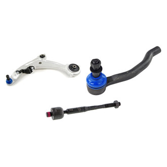 Mevotech® - Supreme™ Front Driver Side Lower Control Arm with Ball Joint and Tie Rod End Kit