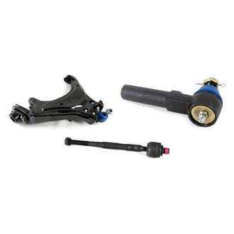 Mevotech® - Supreme™ Front Driver Side Lower Control Arm with Ball Joint and Tie Rod End Kit