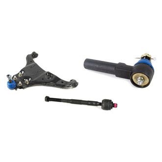 Mevotech® - Supreme™ Front Driver Side Lower Control Arm with Ball Joint and Tie Rod End Kit